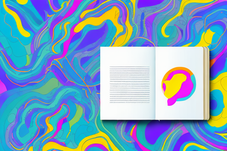 A mental health book surrounded by a colorful